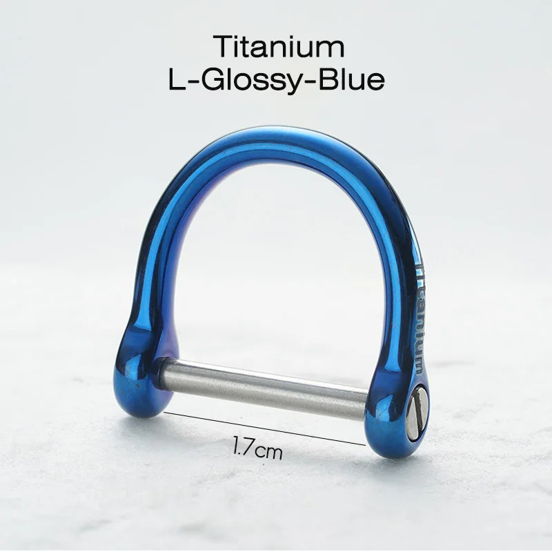 Titanium Horseshoe D-Shape Keychain Buckle - Lightweight and High-Quality EDC Accessory
