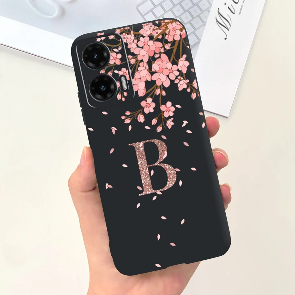 Chic Crown Letters Soft Silicone Back Cover for Moto G35 5G - 2024 Edition