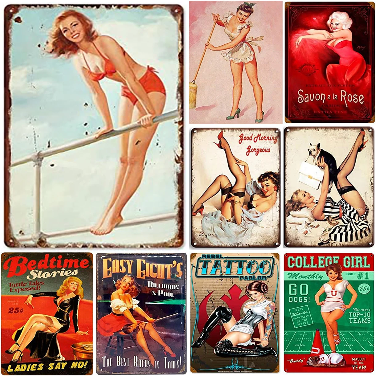 Classic Pin Up Art: The Ultimate Guide to Vintage Wall Decor for Men's  Caves, Cafés, and, image size:1220x1220