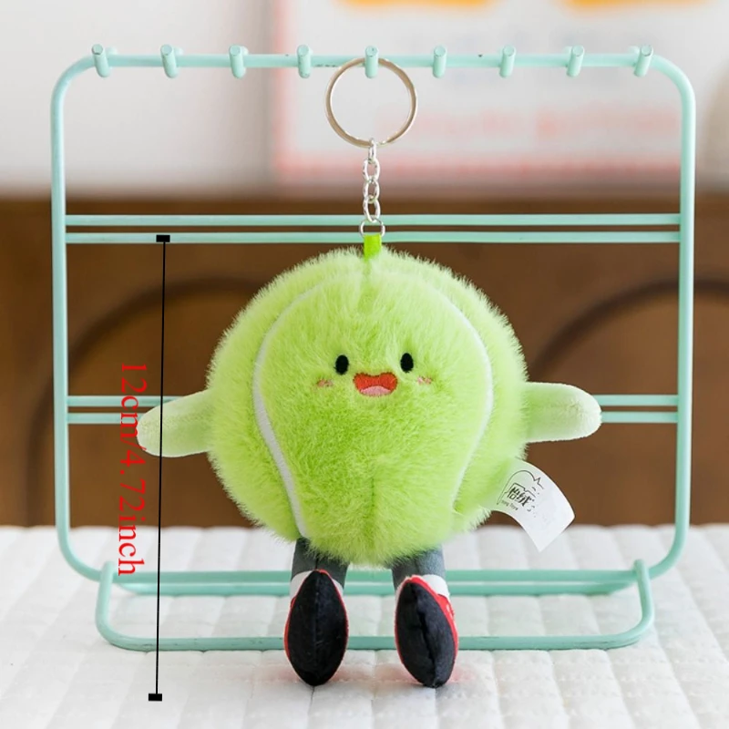 Rugby Billiards Football Plush Toys Cute with Feet Ball-type Pendant Creative Smiling Face Expression Children's Dolls