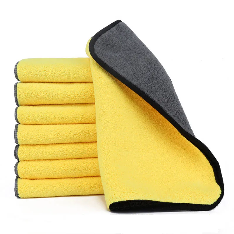 Soft Coral Fleece Pet Towel Puppy Cat Bath Absorbent Quick-Drying Bath Towels Thickened Double-Sided Cleaning Towel