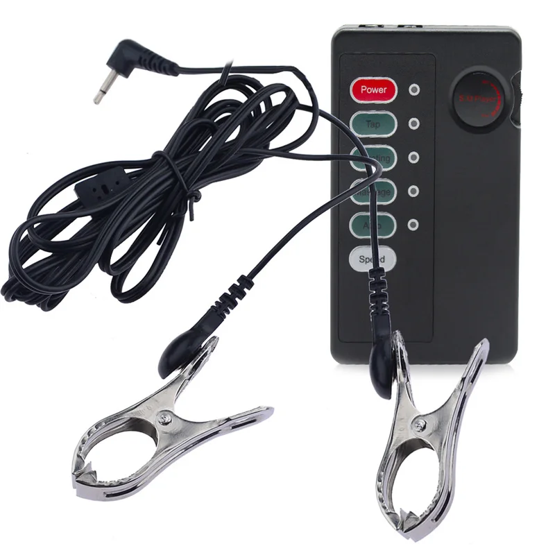 Pinces à tétons en acier inoxydable, Stimulation du sein à choc électrique, Clips en métal pour Clitoris et Labium, jouets sexuels pour adultes pour femmes_voghion.com