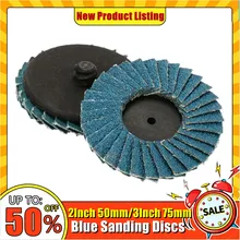 Disques à lamelles pour meuleuse d'angle, grain 40/60/80/120, 50 /75mm, 2 /3 pouces, 10 pièces