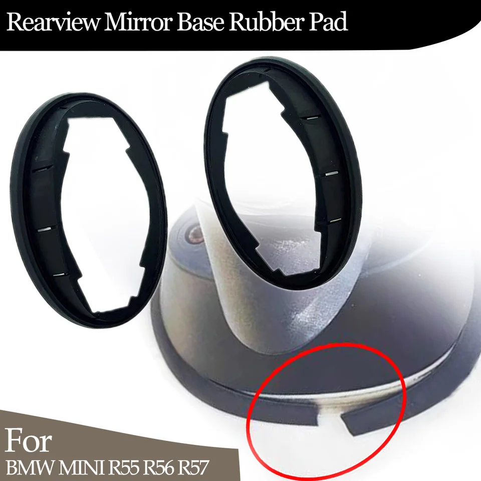 CANTONDZ 1 paar rubberen afdichtingen, afdichtingen, spiegel, rubberen afdichtingen, buitenspiegel, rubberen afdichtingen, links rechts, compatibel met BMW MINI Cooper R50 R52 R53 2001-2006