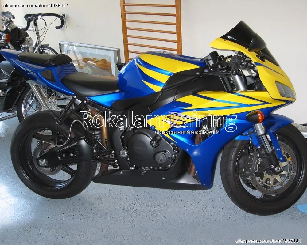 

For Honda CBR1000RR Fairing 06 07 CBR1000 1000RR 2006 2007 Yellow Blue Black ABS Body Fairing Set (Injection molding)