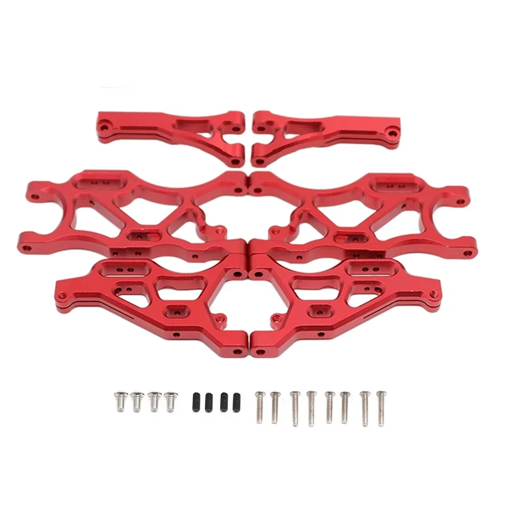 RC Suspension Arm Set - Aluminum Alloy Front & Rear Swing Arms With Balls, Compatible With ARRMA 1/7, Infraction 6S, Typhon 6S RC Cars