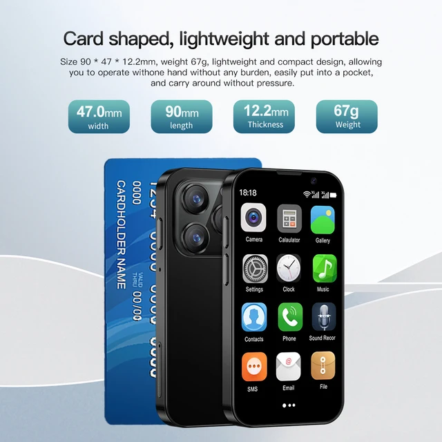 SERVO 16SE Mini Smartphone 16GB ROM, Android 9.0, Dual SIM, WiFi 6
