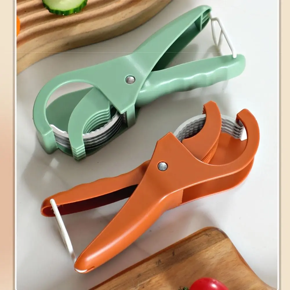 Stainless steel Manual Fruit Slicer Comfortable Grip Non-slip Handle Vegetable Chopper Rust-proof Easy To Use