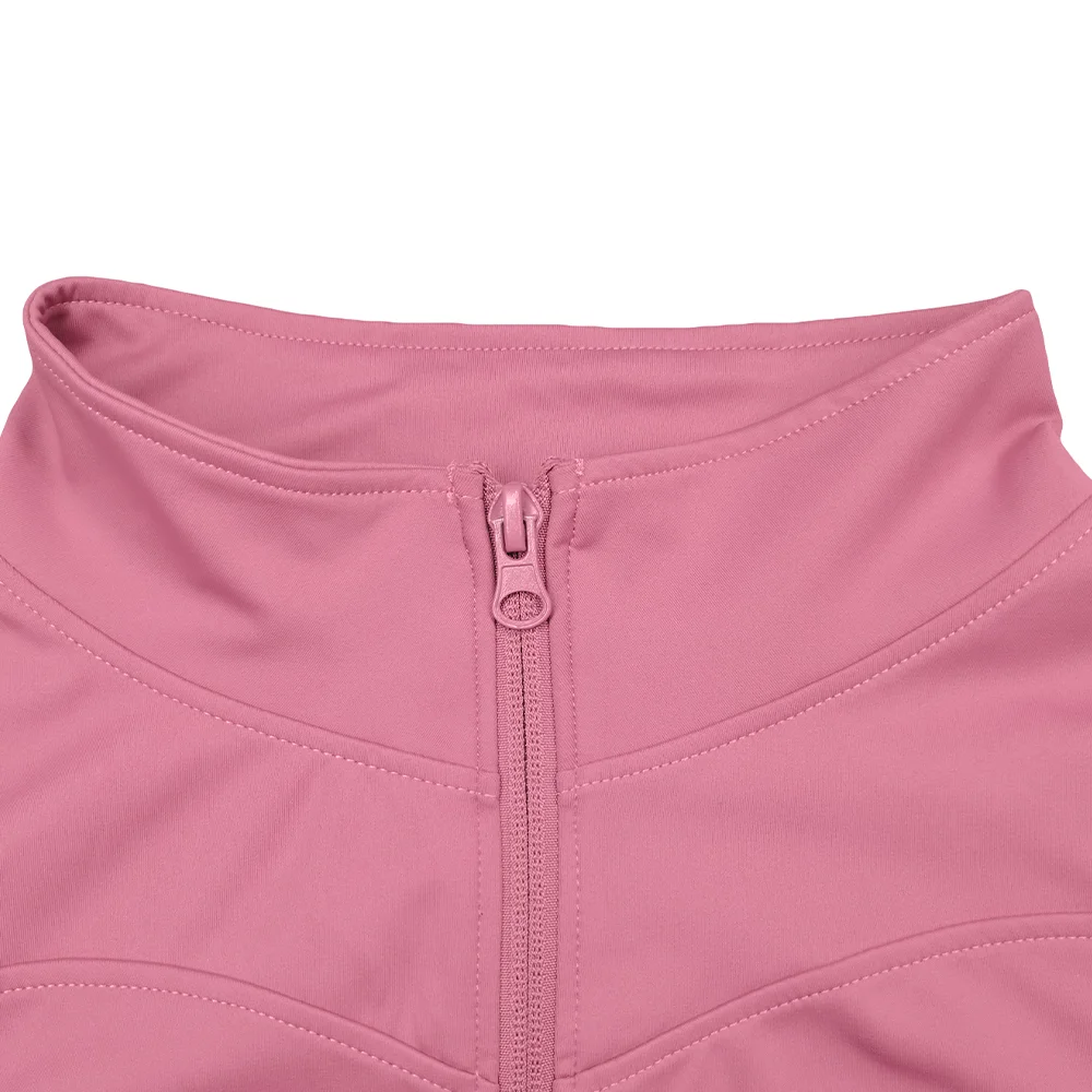 SUOTF Long Sleeve Yoga Shirt Women Zip Fitness Yoga Shirt Winter Warm Gym Top Activewear Running Coats Woman