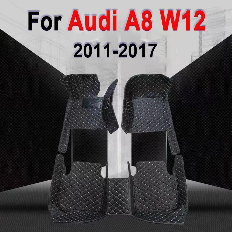 Автомобильные коврики на заказ для AUDI A8 W12 5seat 2011-2017 2012 2013 2014 2015 2016 автомобильные