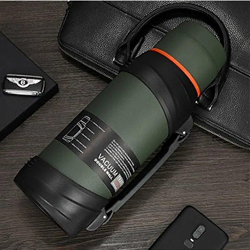 

2000ml 304 Stainless Steel Sports Water Bottle Large Capacity Double Insulation