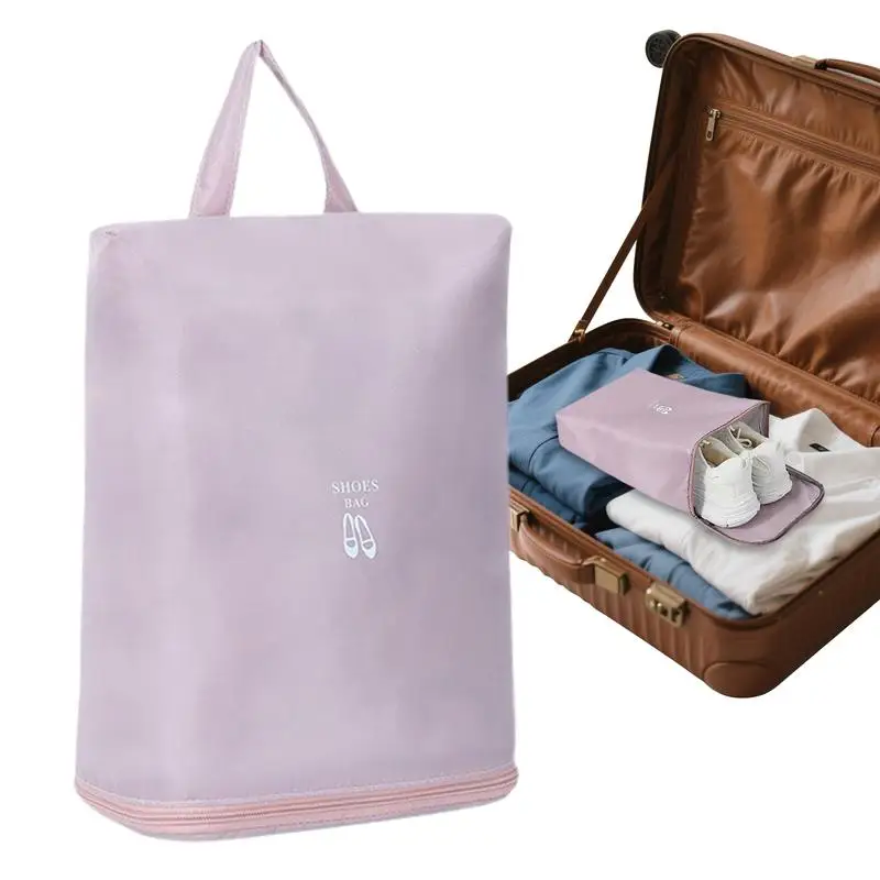 Shoe Bags for Travel Foldable Waterproof Shoe Pouches Organizer Lightweight Oxford Cloth Pouch with Large Capacity for Traveling