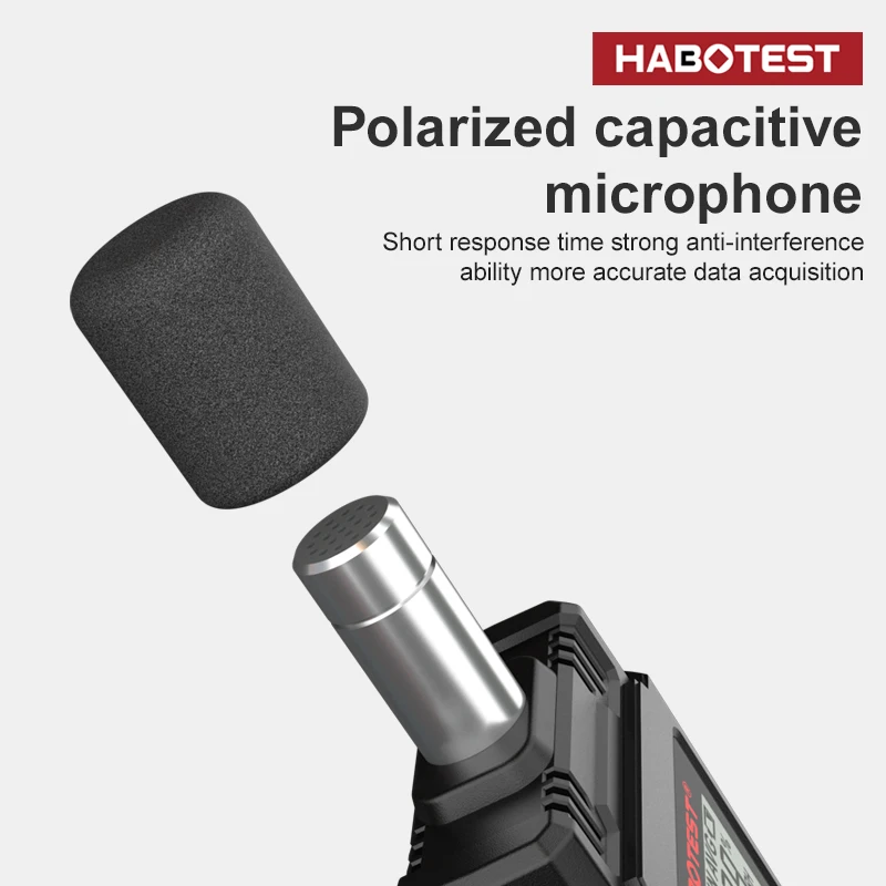 Digital Sound Level Meter Audio Level Meter Sonometro Sound Meter Decibelimetro 30-130dB Decibel Meter Portable Noise Meter 5