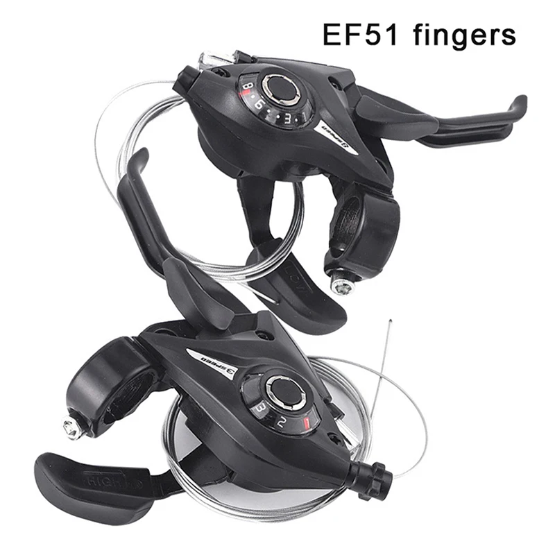 

Bike Derailleur 3x7 21 Speed Switch MTB Bicycle Shifter Levers Brake with Shift Cable Cycling Disc Handle for Bike Trekking