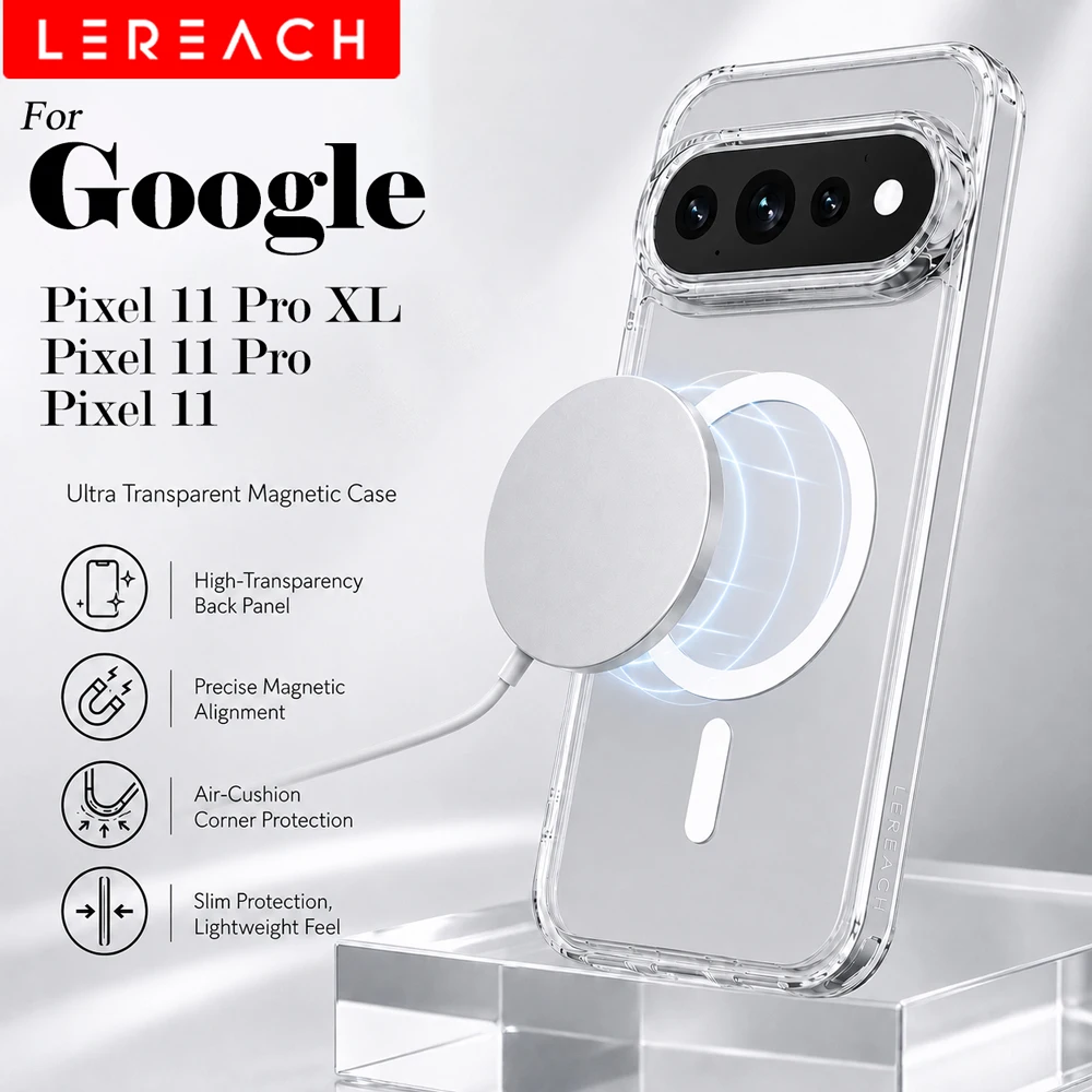 Lereach Magnetic Crystal Clear Ultra-Thin Shockproof Phone Case | Anti-Scratch
