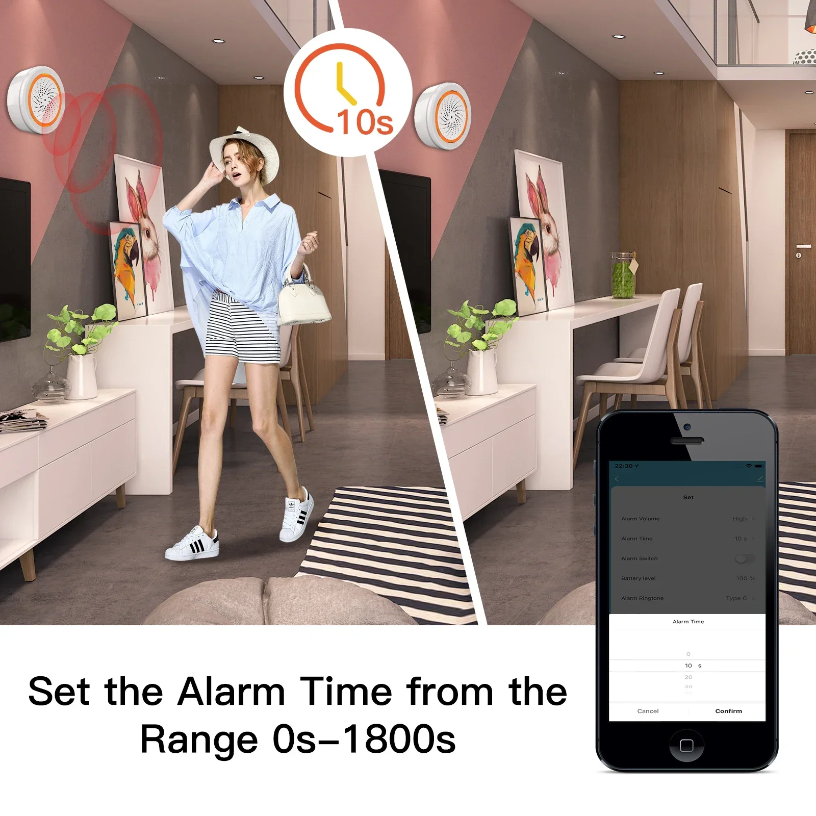 MOES Tuya ZigBee Smart Sound and Light Siren Sensor 90dB Smart Life Siren Home Security System Tuya Gateway Hub Used With Alexa smart sound light siren sensor