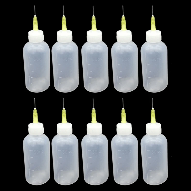 

10x Precision Tip Applicator Bottle for Multi-Purpose Use for Alcohol Ink DIY Quilling Craft Acrylic Painting DIY Dropship