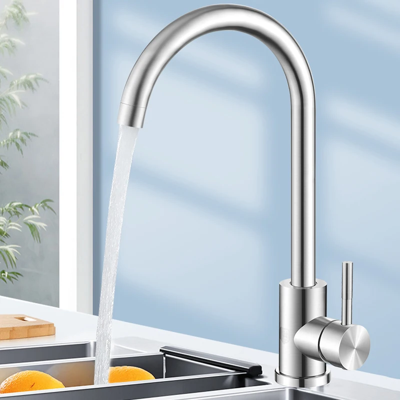 Gourmet Faucet Kitchen Stainless Steel Hot And Cold Water Cranes Mixers Tap Sink Utensils Bathroom Accessories Sets With Hose