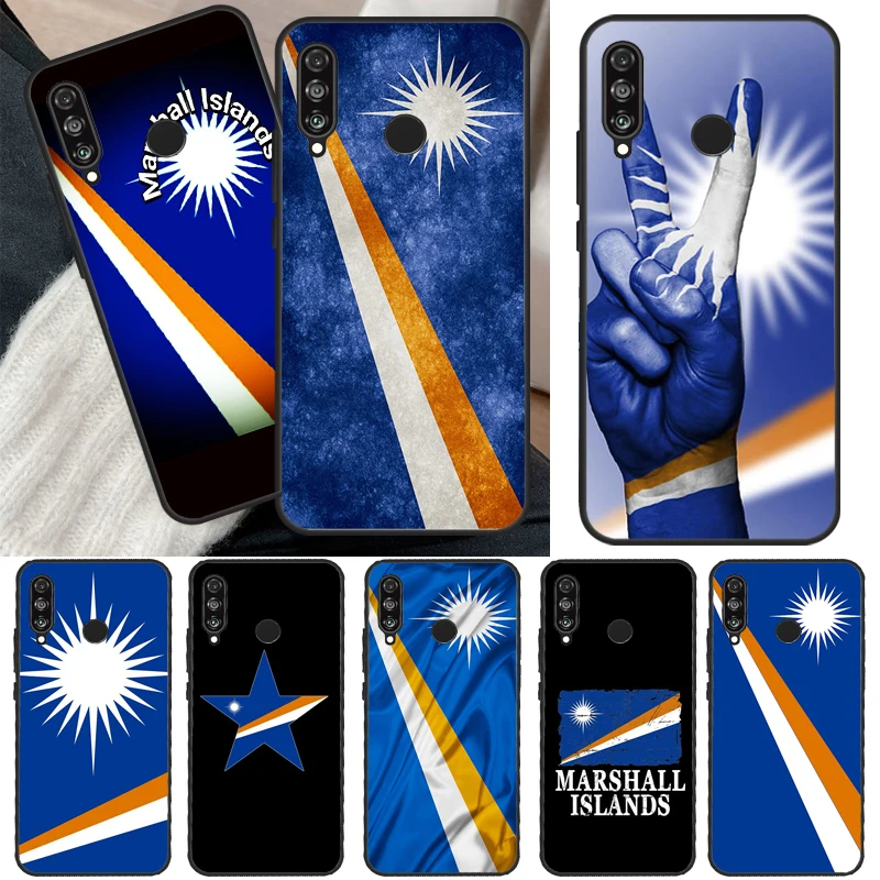 Bandiera Delle Isole Marshall Per Huawei P30 Pro P60 P40 P30 P Smart Nova 9 5T Honor X8 X7A X9A 50 70 90 Magic 5 Lite Case