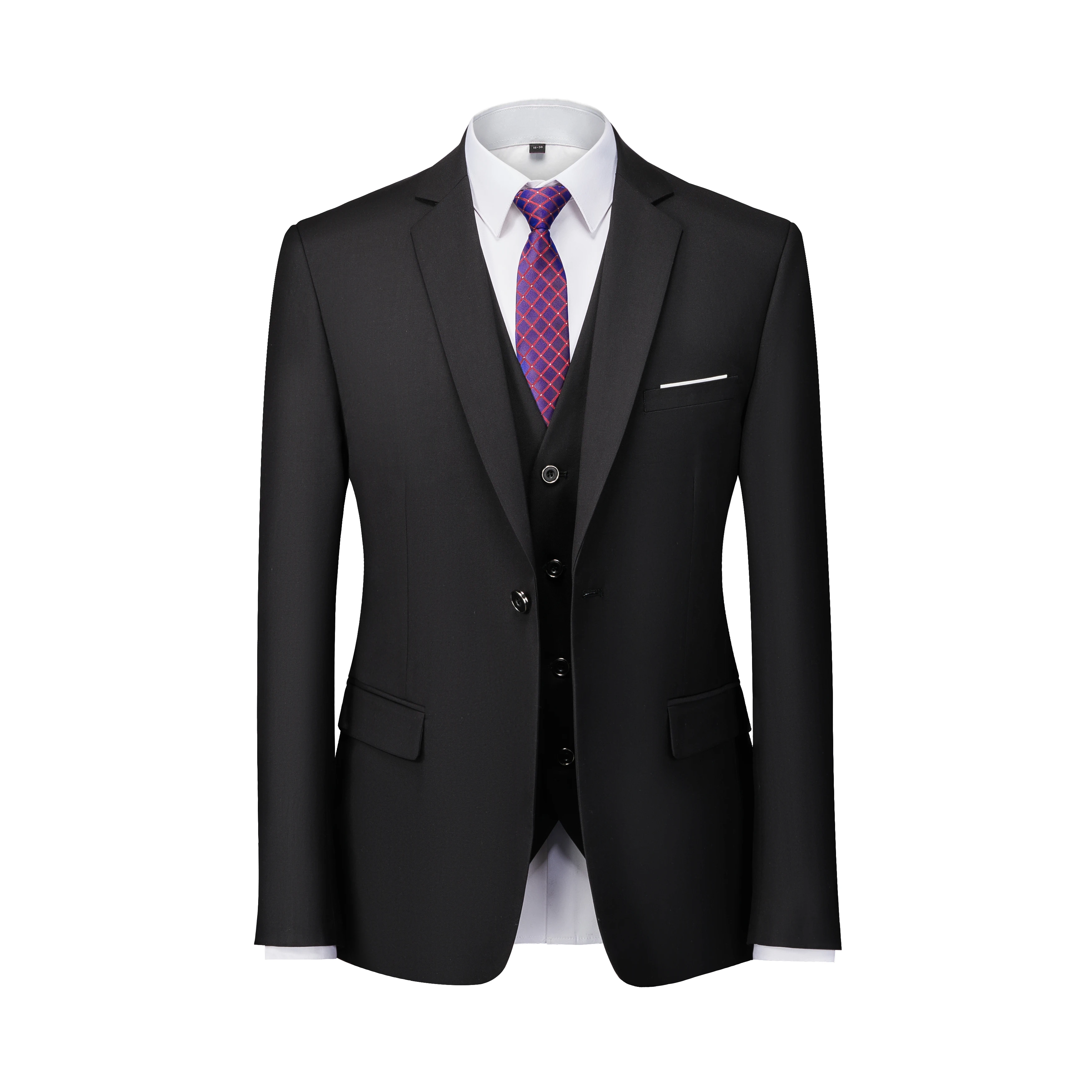 Men's Blazer Business Slim Official Solid Color Groom Dress Coat High Quality Plus size Fashion Suit Jacket 6