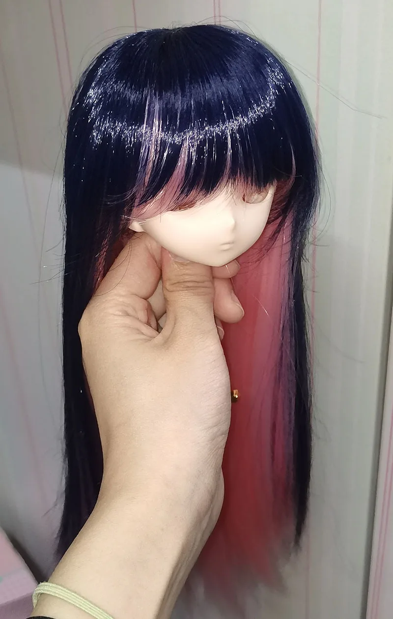 ジュノドール 15cm 新品未開封 BJD SD doll wig long hair high temperature fiber black and