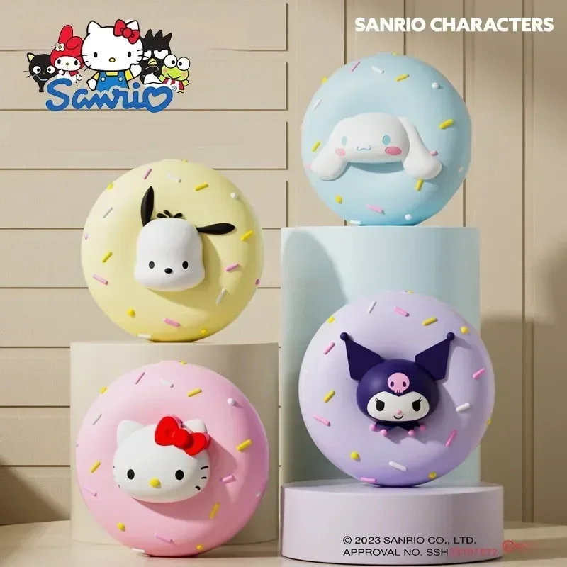 

Sanrio, Hello Kitty Kuromi в форме пончика, обогреватель для рук, внешний аккумулятор 2-в-1, портативные милые согревающие товары для девочек, детские рождественские подарки