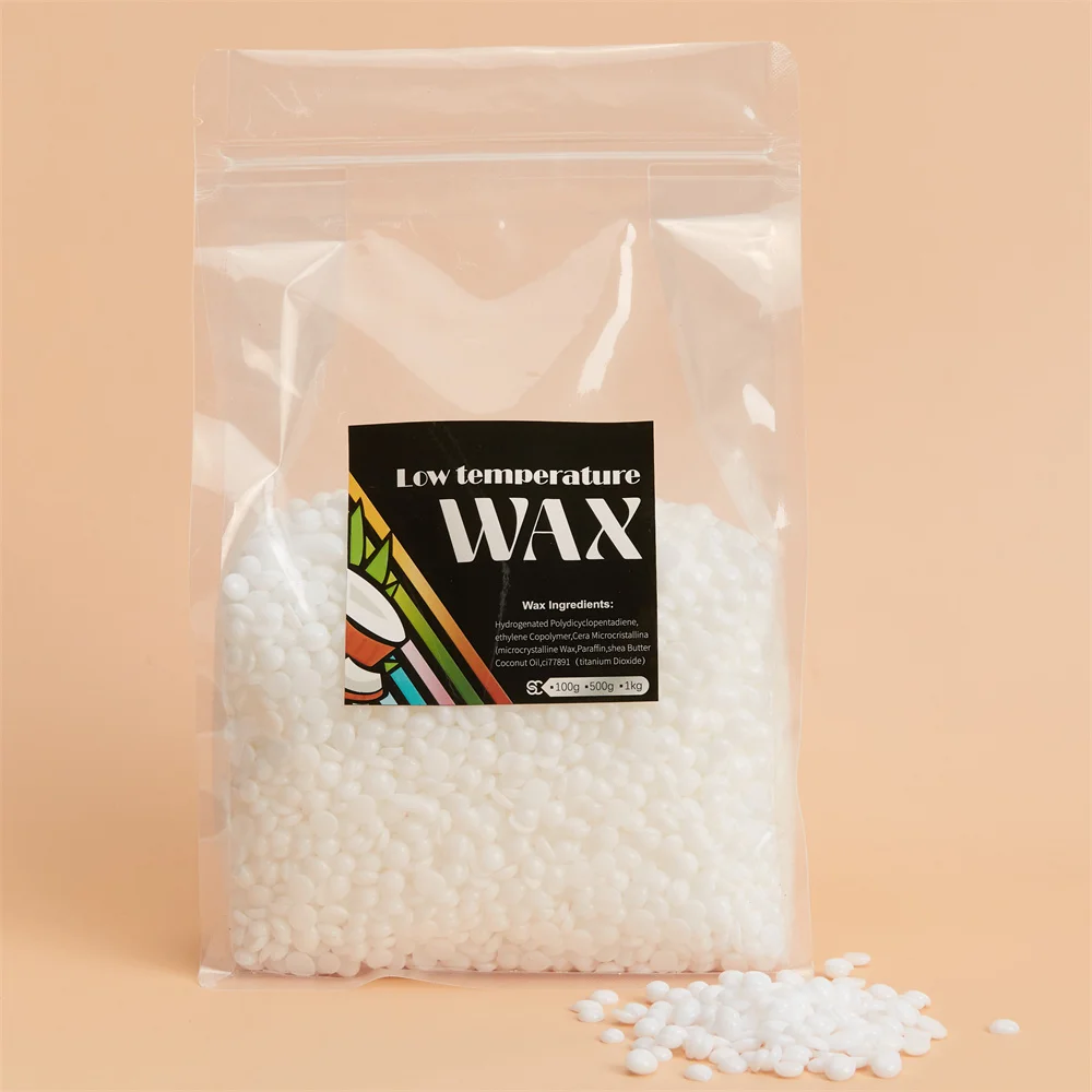 

Beauty Spa quality Doll Wax rosin-free crystal wax low melting point strong viscosity elasticity 1kg hair removal wax beans