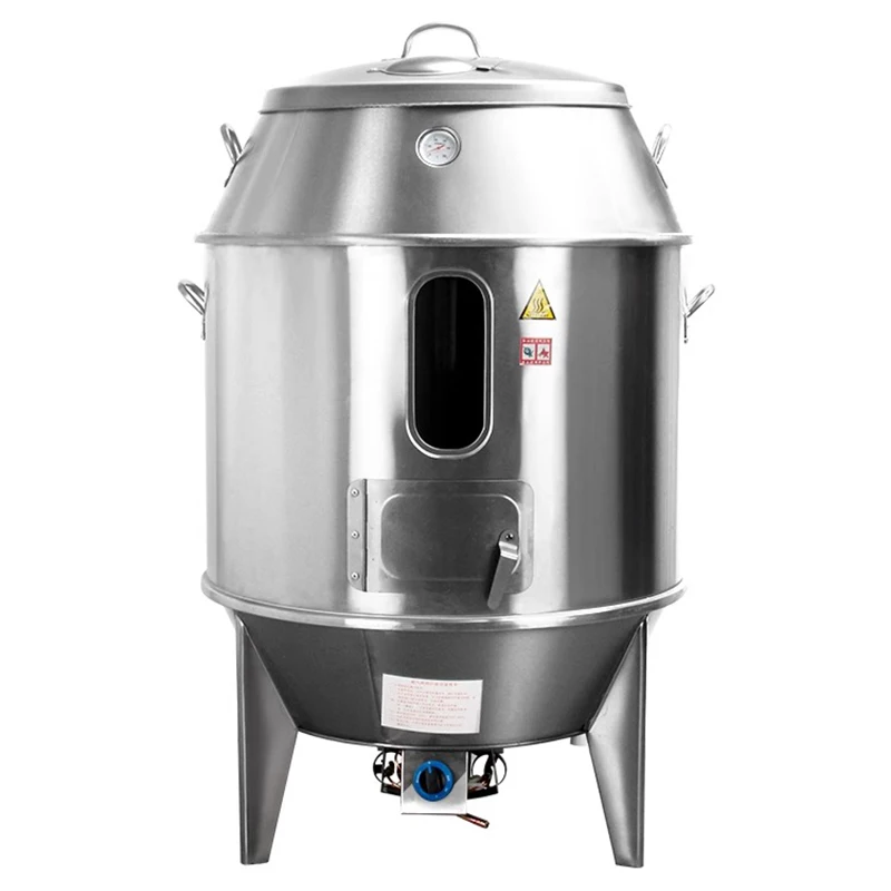 Roast Chicken Stove Commercial Oven Stainless Steel Crispy Pork Belly Gas Double Layer 100CM Charcoal Duck Furnace 6
