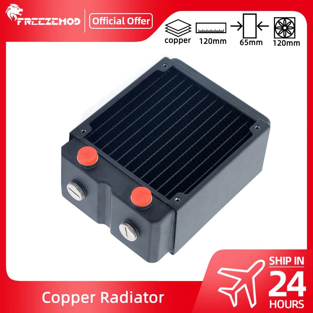 Zemod-thick Radiator Copper Dissipador de Calor Camadas Refrigerador Líquido Refrigeração a Água 12cm Fan 65 cm de Espessura 65 mm 120 mm Tsrp65-wp120
