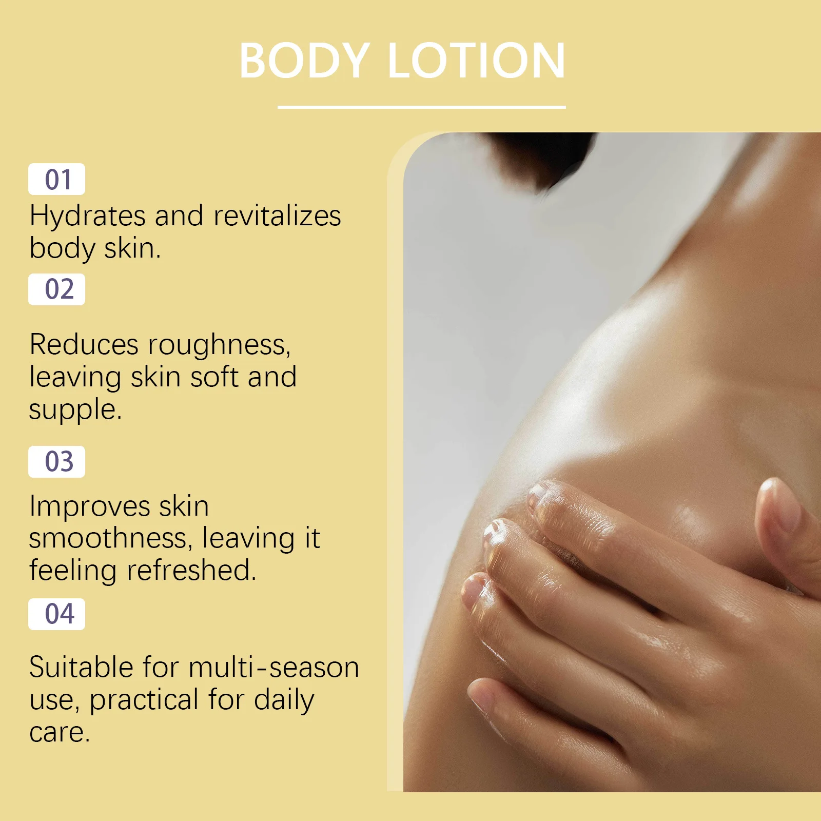 OCEAURA Body Lotion Series - Gentle Nourishment for Full Body, Hydrating & Moisturizing, Refreshing, Daily Massage Care