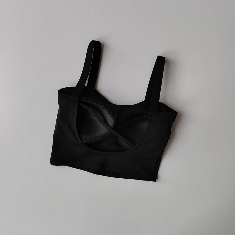 Beautiful Back Suspender Sports Bra for Women Shockproof Sagging Thin Shoulder Straps Quick Drying Yoga and Fitness Vest Tops