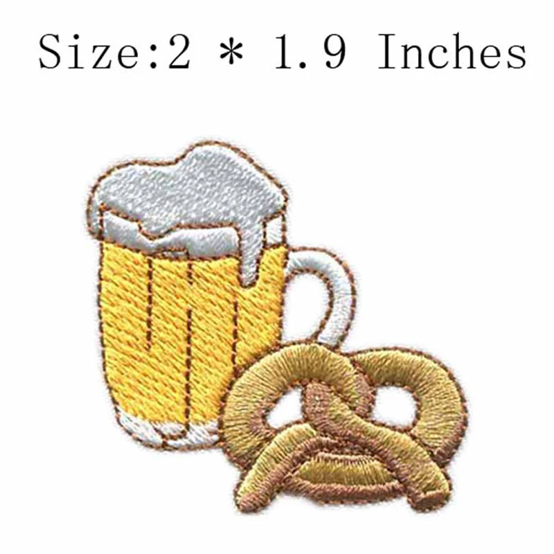 Description Picture 5 of itemFine Red Wine Glass Beer Cup Coffee Bottle Martini Perfume Drink Embroidery Patches for Clothing Iron on Clothes Appliques Badge