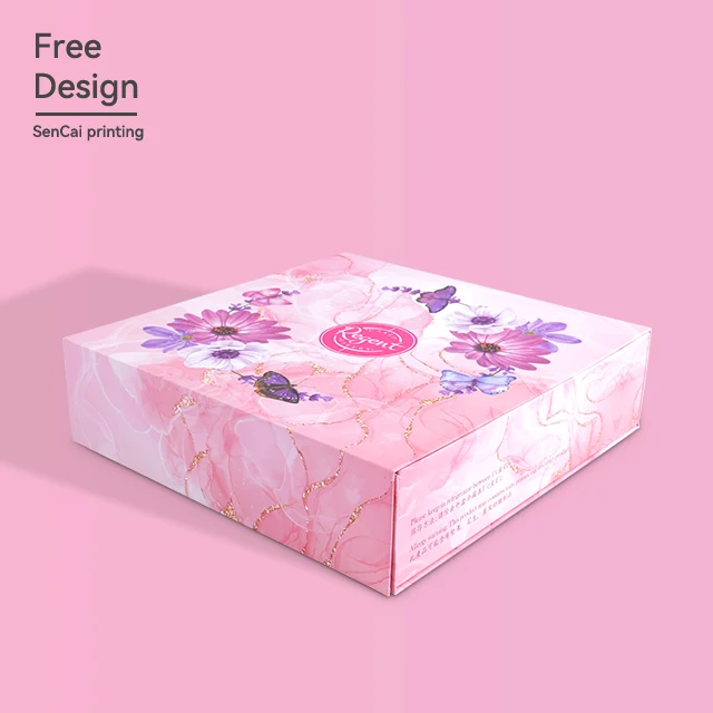 

Flat Print Packaging Gift Boxes Cardboard Logo Printing Magnetic Closures Gift Paper Boxes