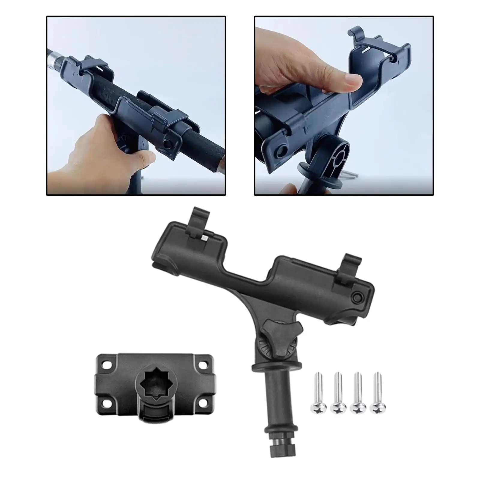 360 Degree Adjustable Fishing Rod Holder Deck Mount for Marine Boat Yacht Kayak