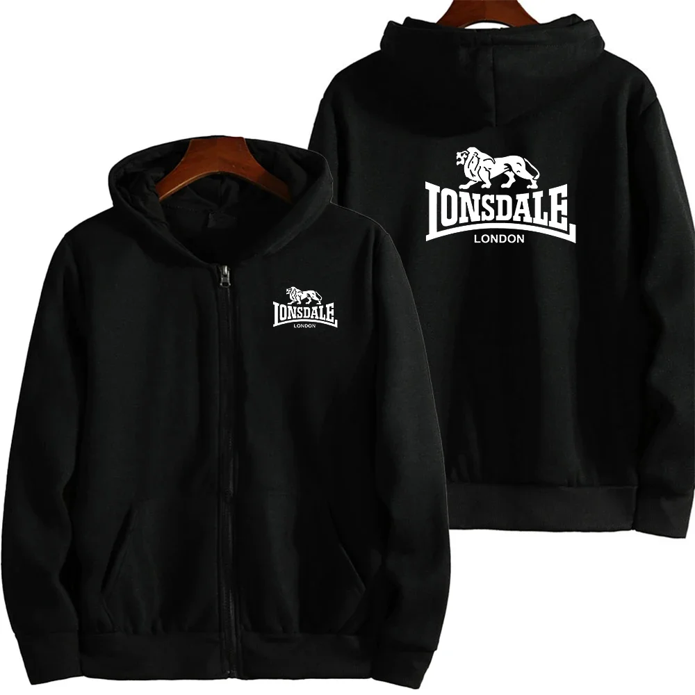 20225 Spring and Autumn New Print High Quality Fleece Fashion Men's Diagonal Zipper Hoodie Casual Track and Field Men's Hoodie T 4