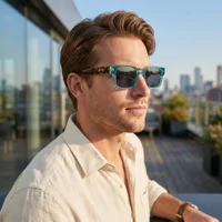 Light Luxury Square Sunglasses Minimalist Design Elegant Unisex Uv400 Protection Sun Glasses 9017 2