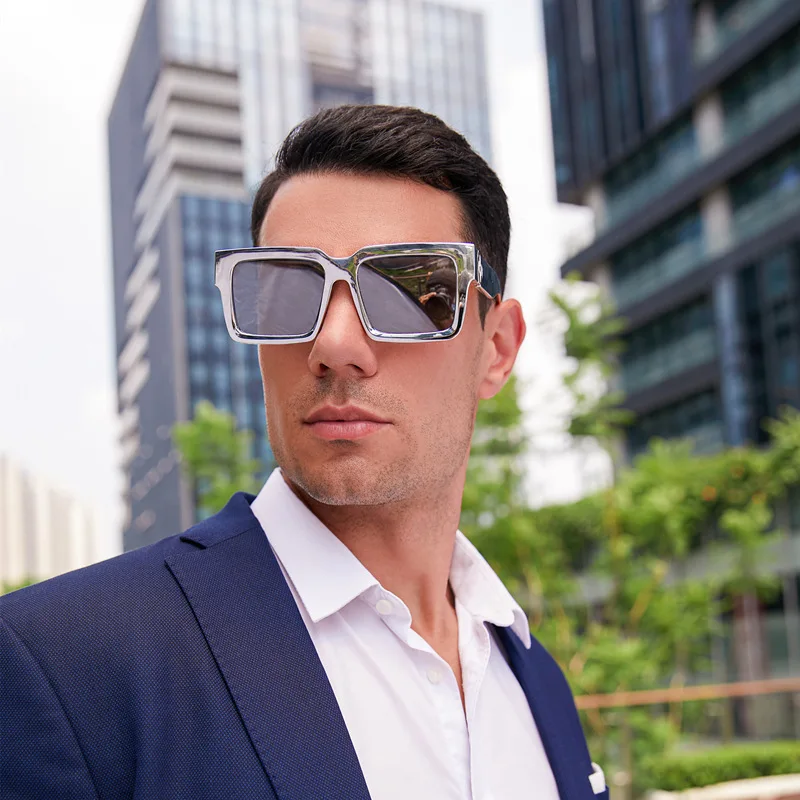 New Millionaire Sunglasses Fashion Men Trendy Big Square