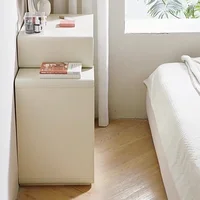Commodes de chambre modernes blanches avec miroir, Commodes de rangement chics, Coiffeuse étroite de luxe, Meuble de Maquillage, meubles mignons 6