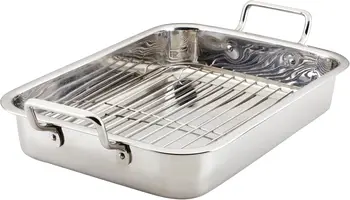Stainless Steel Roasting Pan with Rack 1
