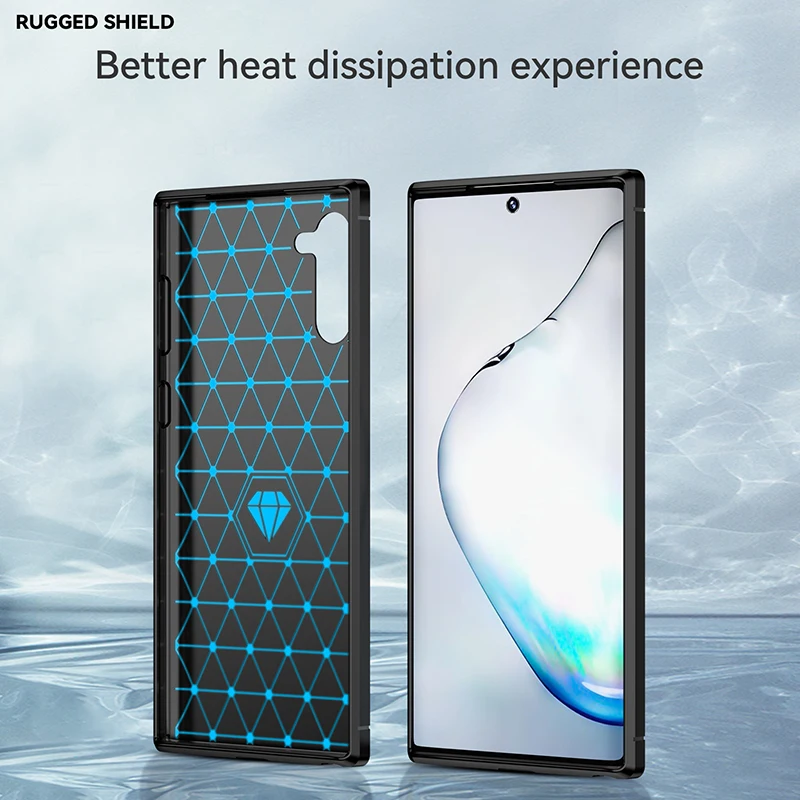 Premium Carbon Fiber TPU Phone Case with Soft Silicone Frame and Fabric Back Cover