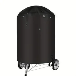 Premium 22-Inch Charcoal Grill Cover - Waterproof & UV Resistant with Hook and Loop Fastening - 77x90cm