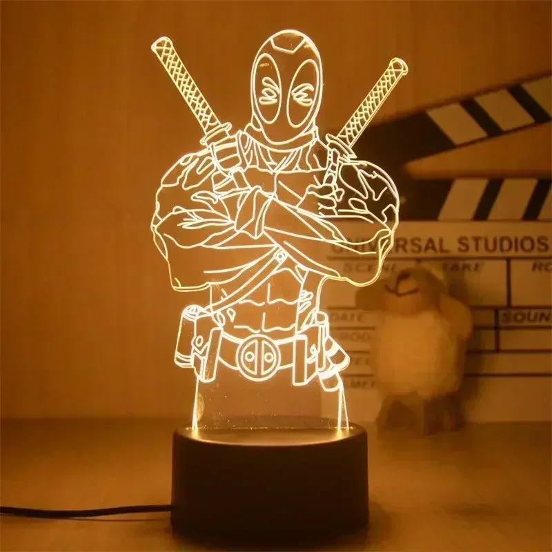thumbnail image 1 of Figuras de acción de Disney Marvel Spiderman con luces LED nocturnas, modelo de Iron Man de Los Vengadores, lámpara 3D para niños, juguetes, regalo de cumpleaños para niños, 1 of 5