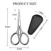 1Pcs Stainless Steel Small Makeup Grooming Scissors Eyebrows For Manicure Nail Cuticle Beard And Mustache Trimmer Nose Hair Tool 6
