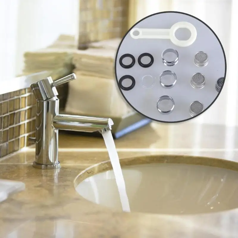 12PD 3Pieces Stainless Steel Tap Aerators Portable for Improved Water Conservation