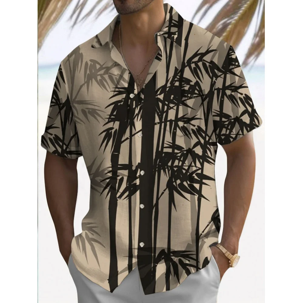 Men's Shirt Summer Casual Fashion Short Sleeved Shirt For Men Loose Breathable Hawaiian Shirt Man Casual Men's Clothing Top