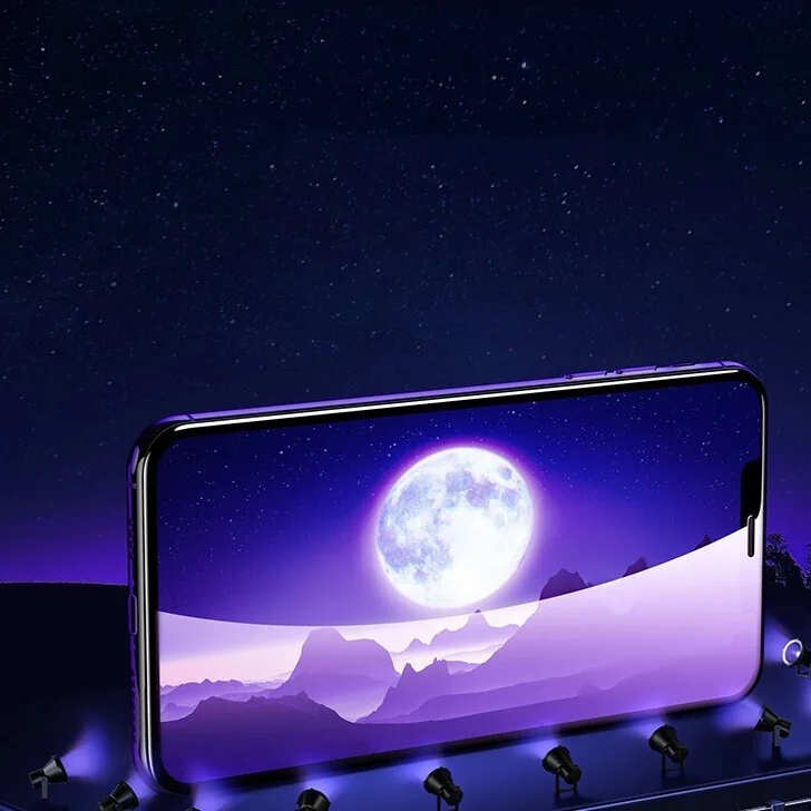 Tempered Glass Screen Protector with Anti-Blue Light for Motorola Moto One 5G Ace and Moto Edge