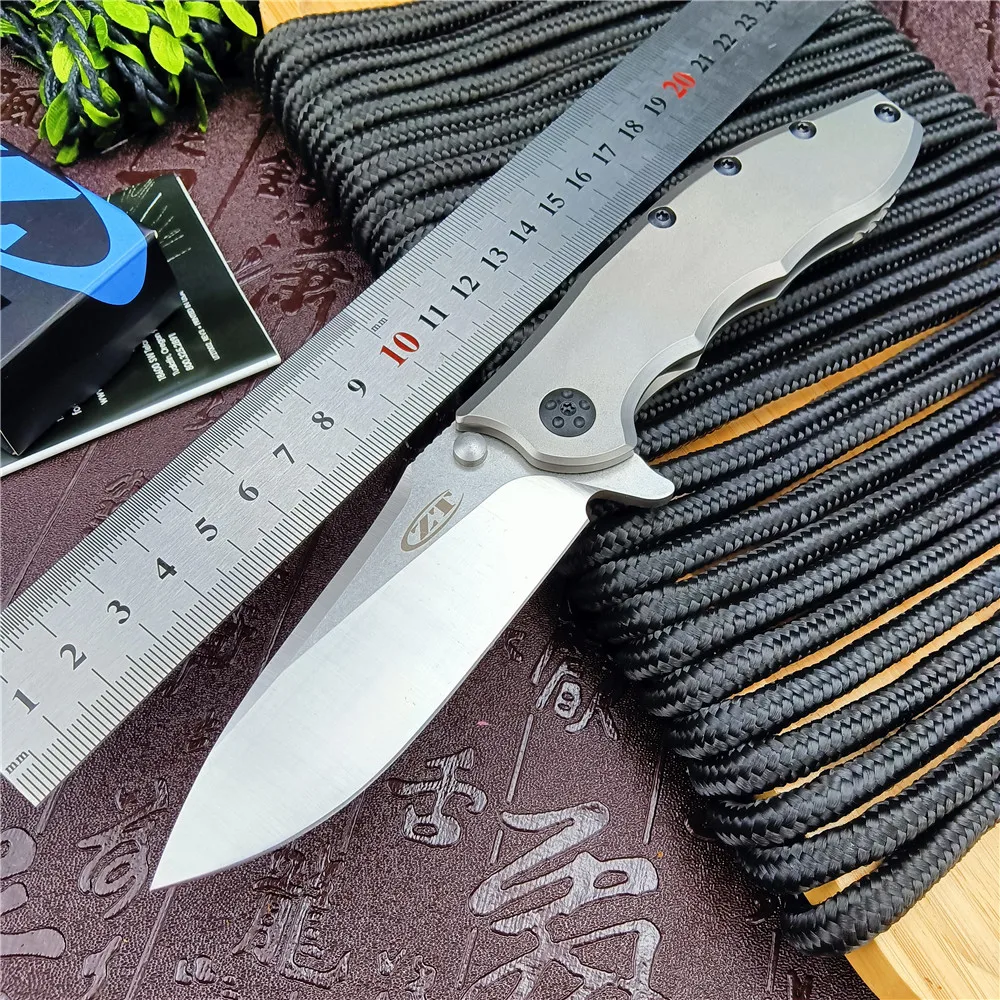 

Ztech Zero Tolerance ZT0562 Hinderer Folding Pocket Knife G10 /Titanium Alloy Handle Outdoor Tactical Jackknife EDC Tools