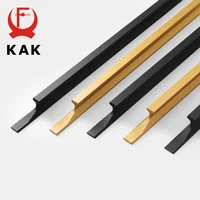 KAK Gold ตู้จับอลูมิเนียมสีดําห้องครัวตู้ประตูดึงลิ้นชัก Barn ประตูเฟอร์นิเจอร์ Handle 1