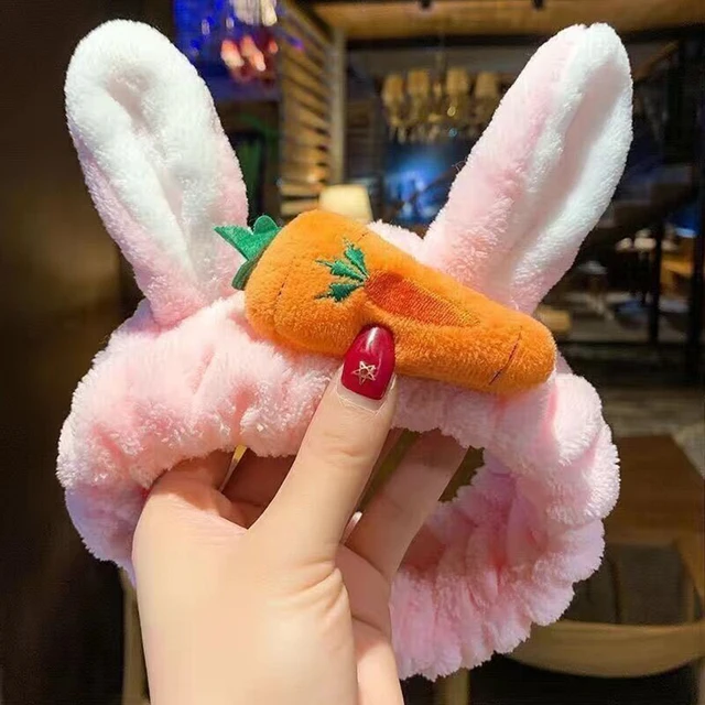 Hairband Cat Coral Plush Headband Cute Soft Hair Bow Headband Hairband Wash Face Makeup Headband Bandage Accessories
