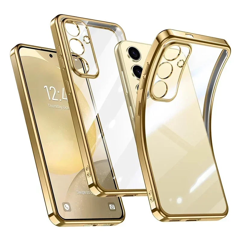 thumbnail image 1 of Funda de TPU suave con revestimiento de silicona para Samsung Galaxy A05 A15 A25 A35 A55 A04S A14 A24 A34 A54 A12 A22 A32 A52 A72 A82 M14 M53 F14, 1 of 5